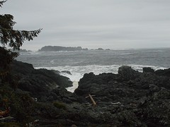 Pacific Ocean bij Ucluelet,uiterste westpunt van Vancouver Island