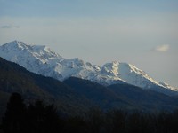 Besneeuwde toppen bij Grenoble