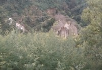 Spookkasteel a la Harry Potter in de mist