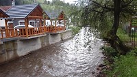 Door alle regenval aardig onstuimig