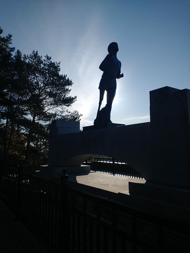 Zonsopkomst bij  Terry Fox Monument