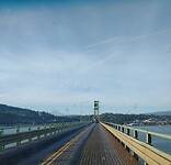 Hood River Tolbridge over de Columbia River