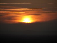 Ondergaande zon Poligny 2