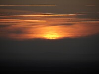 Ondergaande zon Poligny 1