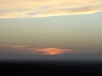 Ondergaande zon Poligny 4