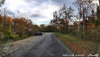 Aankomst in herfstbos