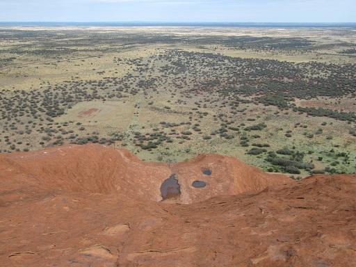 Uitzicht over "the red centre"
