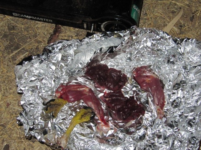 4 only a small amount of meat
