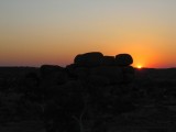 36 Sunset at the Devils Marbles