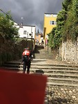 nog een toegift .. in Sarria de trappen op