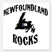 newfoundland_rocks_square_sticker_3_x_3