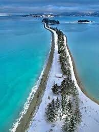 between beaches