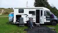 Op de camping in Borre bij Mon.