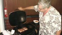 Pork belly van de BBQ!
