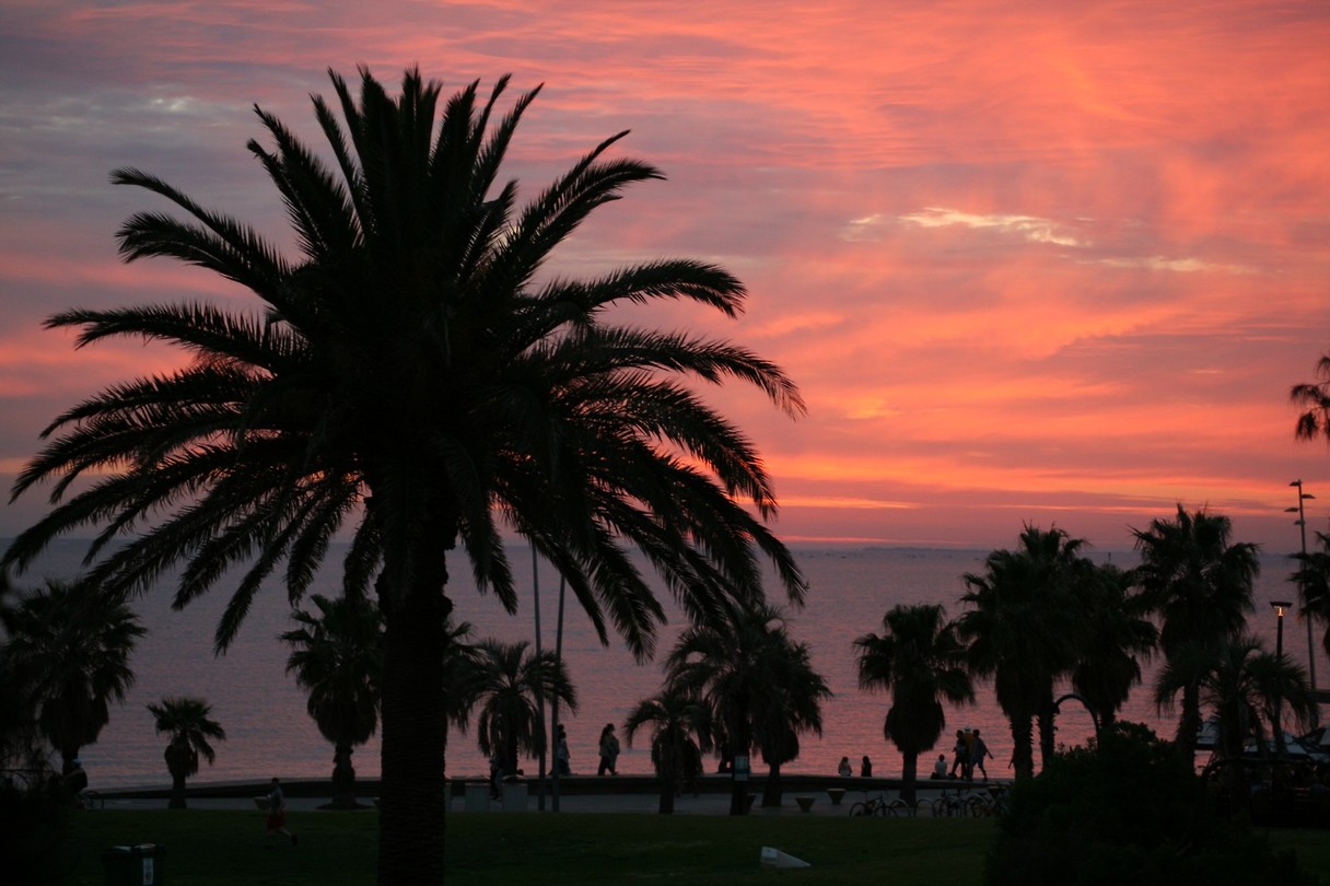 Zonsondergang st Kilda