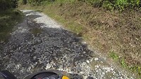 Antigua 60 to Guatapé with too many rocks on a steep slope
