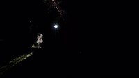 Lightshow Jesuits ruines in San Ignacio