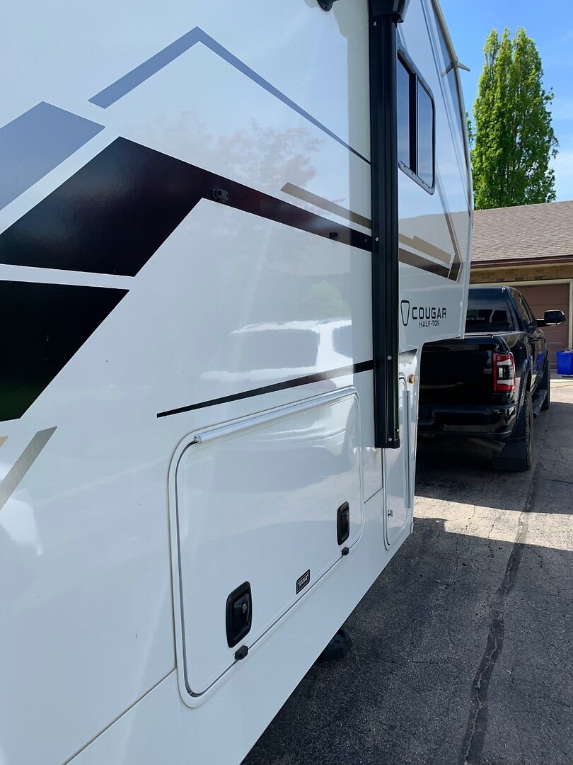 De nieuwe caravan