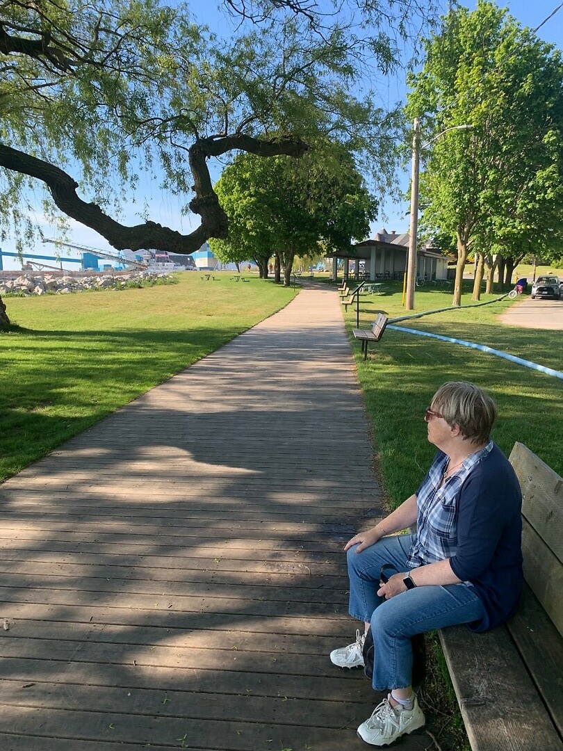 Aan de boardwalk