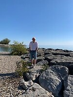 Uitzicht op het Lake Huron