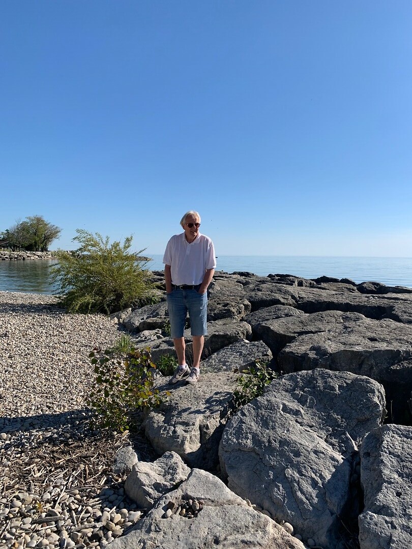 Uitzicht op het Lake Huron