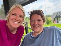 Mijn achternichtjes Melissa en Amanda