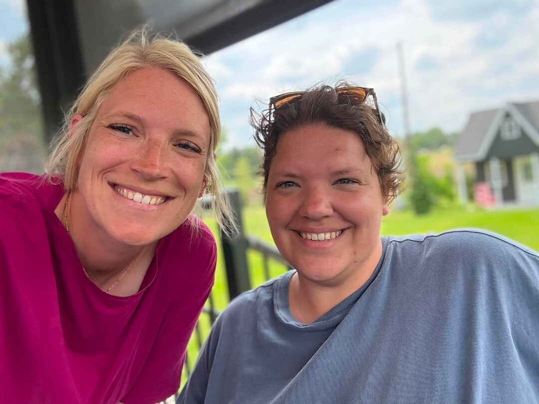 Mijn achternichtjes Melissa en Amanda
