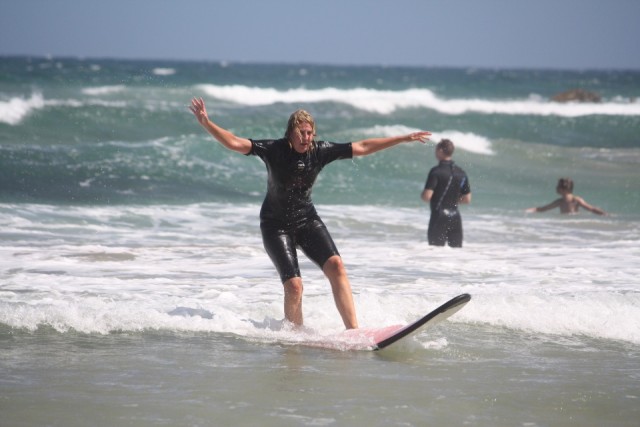 Surf pro aan het werk