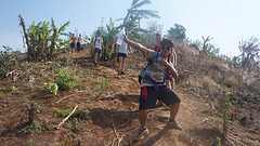 Onze gids Ab tijdens de jungle trekking