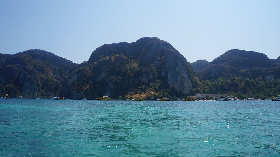Onderweg richting Maya beach