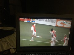 De bevrijdende 2-0 door Mikey vd Hoorn :D
