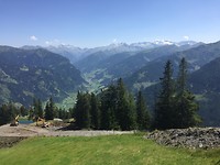 Uitzicht vanuit de gondel op het Grossarltal