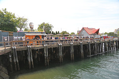 Het is weer zo druk bij de fish and chips