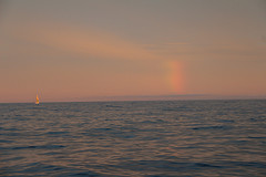 De leegte met regenboog