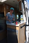 lunch in de camper