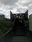 Man op gevaarlijke uitkijktoren!