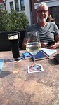 Verdiend drankje aan het eind van intensieve dag