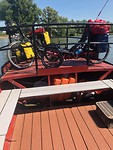 Fietsen op pontje gepropt