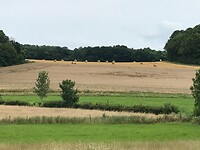 Het weidse Franse platteland