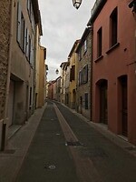 Straatje in Maureillas, net voor de Spaanse grens