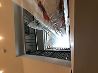 Trappenhuis van ons hotel in Igualada
