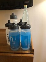 Eerste voorraadje water bij vertrek
