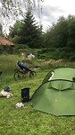 Fiets poetsen op camping in Charmes