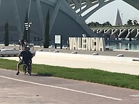 Het bewijs dat we (Kees dan toch 😁) echt met de fiets in Valencia waren!