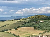 Uitzicht onderweg van San Casciagno dei Bagni naar San Quirico d’Orcia
