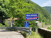 We verlaten Toscane en fietsen de getroffen regio Emilia Romagna binnen