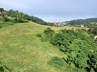 View vanuit onze slaapkamer na de bui