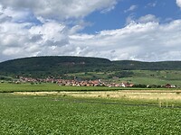 Glooiend landschap op weg naar Colmar