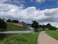Blik op Saarburg