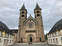 Katholieke kerk waar op woensdagmiddag om 5u een dienst was
